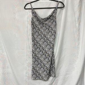 Blue Life Cheetah Drape Front Sheath Dress *NWT*